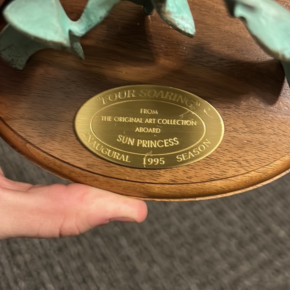 Sun Princess 1995 Inaugural Season Sculpture Four Soaring, Princess Cruise Lines - Picture 4 of 6